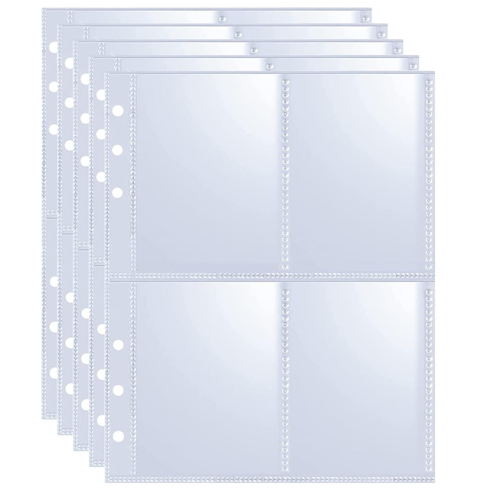 Collector Card Sleeve - 4 Pockets Photo Card Sleeves Binder