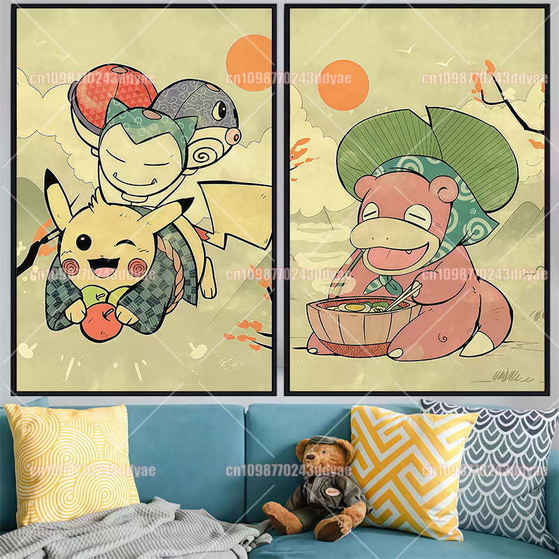 Classic Pokemon Canvas Paintin - огляд і ціна Anime Poster Print