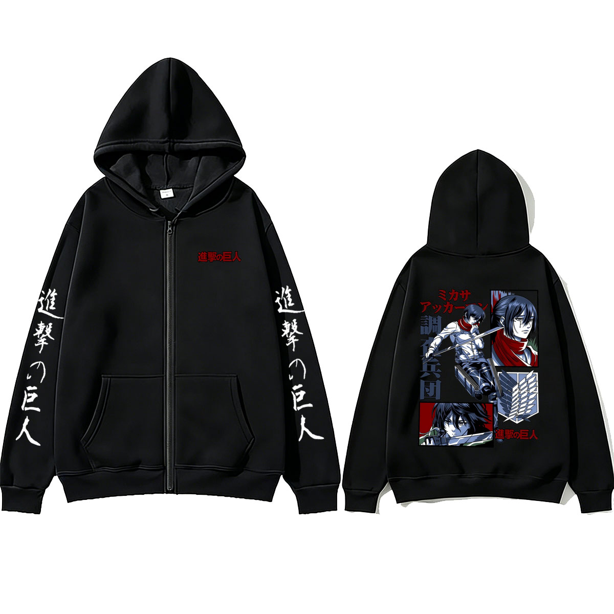 Anime Attack on Titan Zipper H - огляд і ціна Anime Merch Hoodie