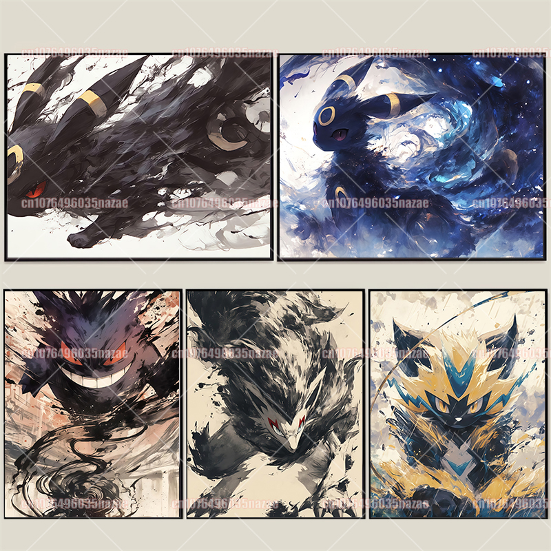 Anime Pokemon Canvas Painting  - огляд і ціна Anime Poster Print