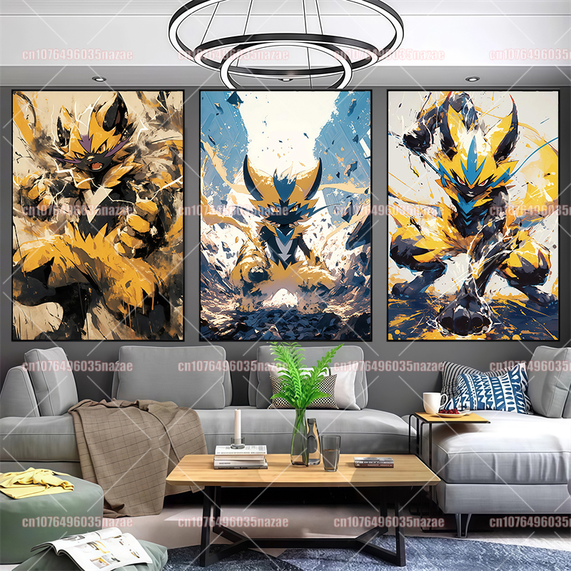 Anime Pokemon Canvas Painting  - огляд і ціна Anime Poster Print