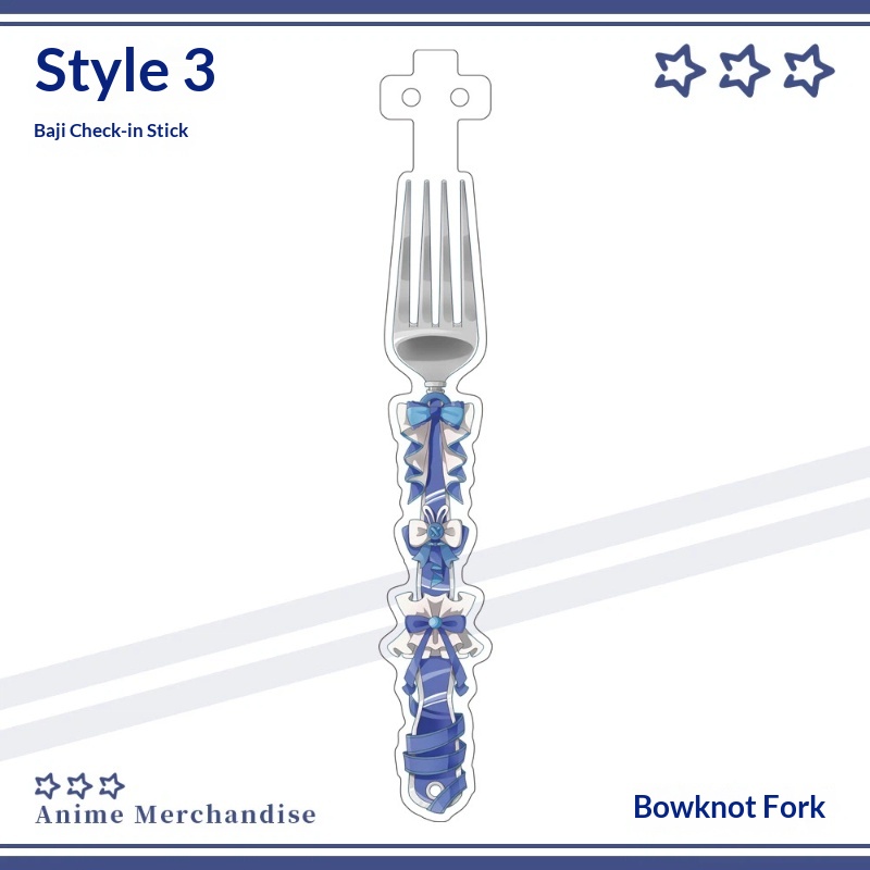 Anime Acrylic Bowknot Fork Sha - огляд і ціна Anime Merchandise China