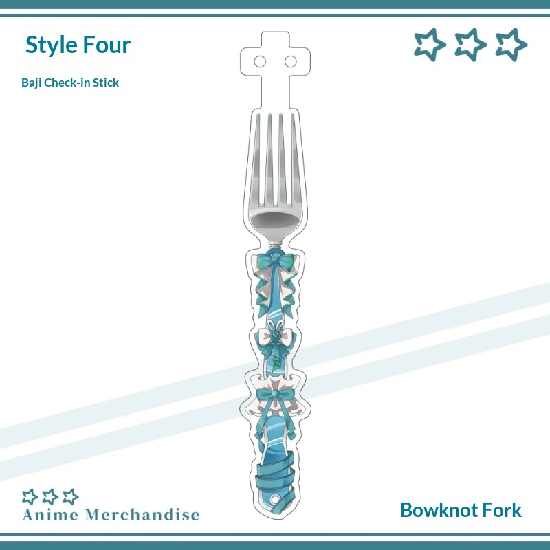 Anime Acrylic Bowknot Fork Sha - огляд і ціна Anime Merchandise China