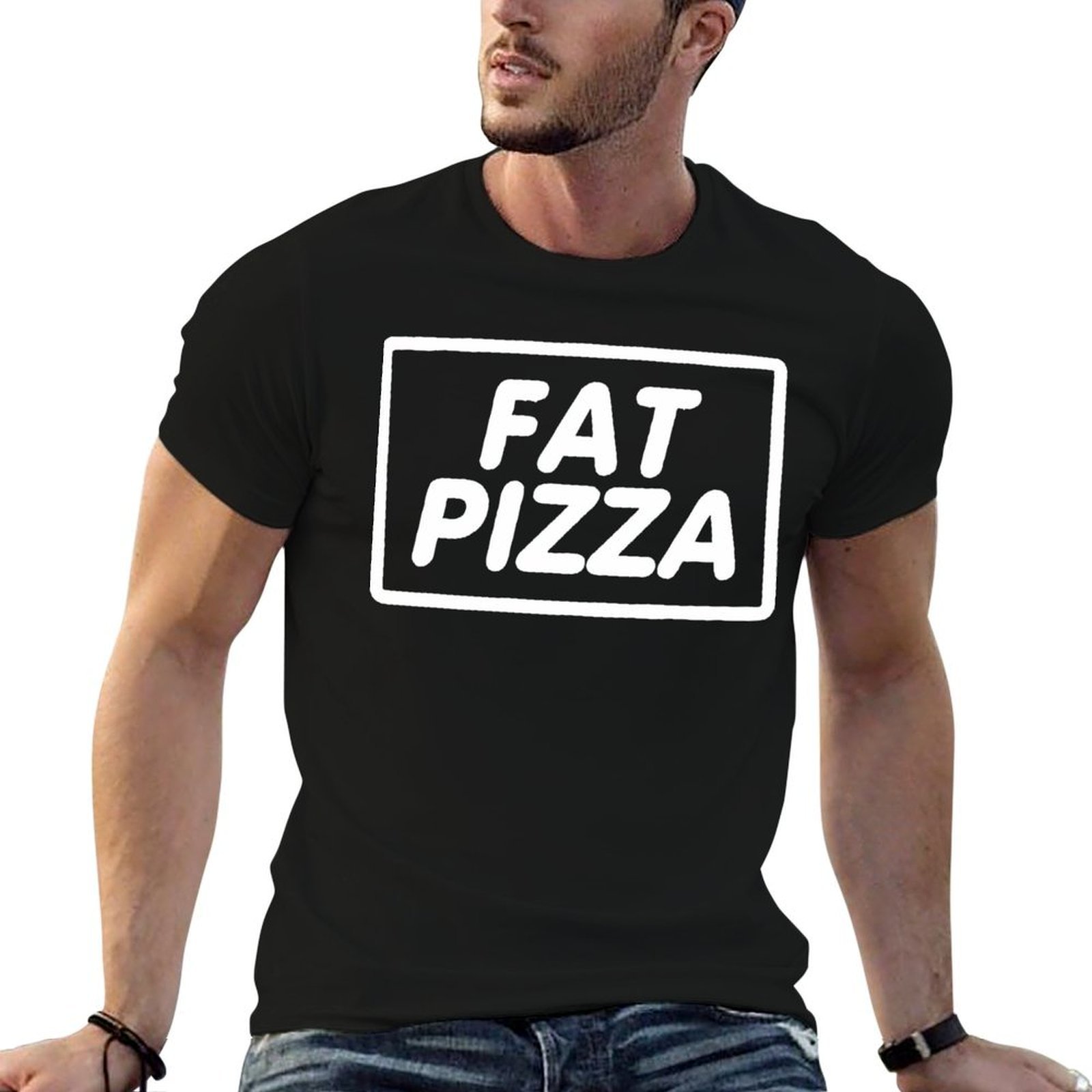 BEST SELLER - Fat Pizza Logo M - огляд і ціна Anime Merchandise T-Shirts
