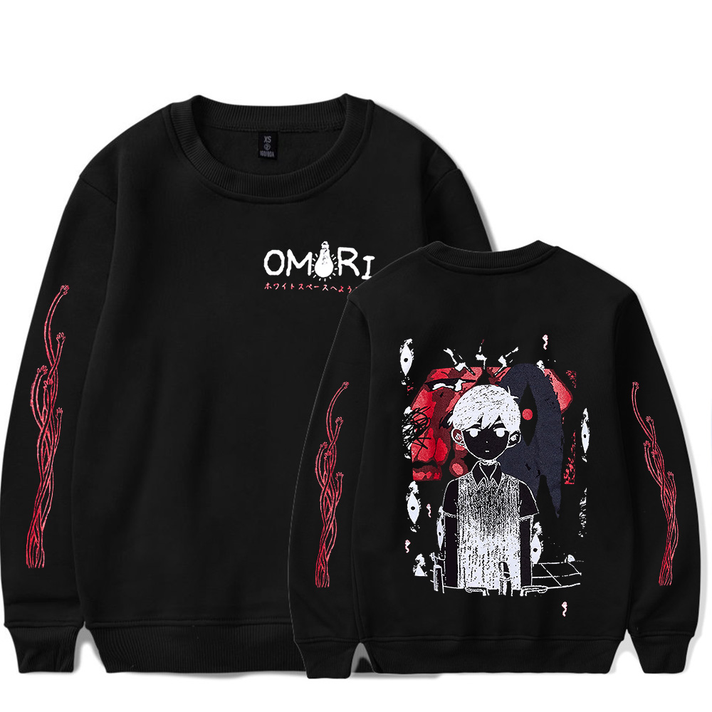 2023 Omori Red Space Crew Neck - огляд і ціна Anime Merch Hoodie