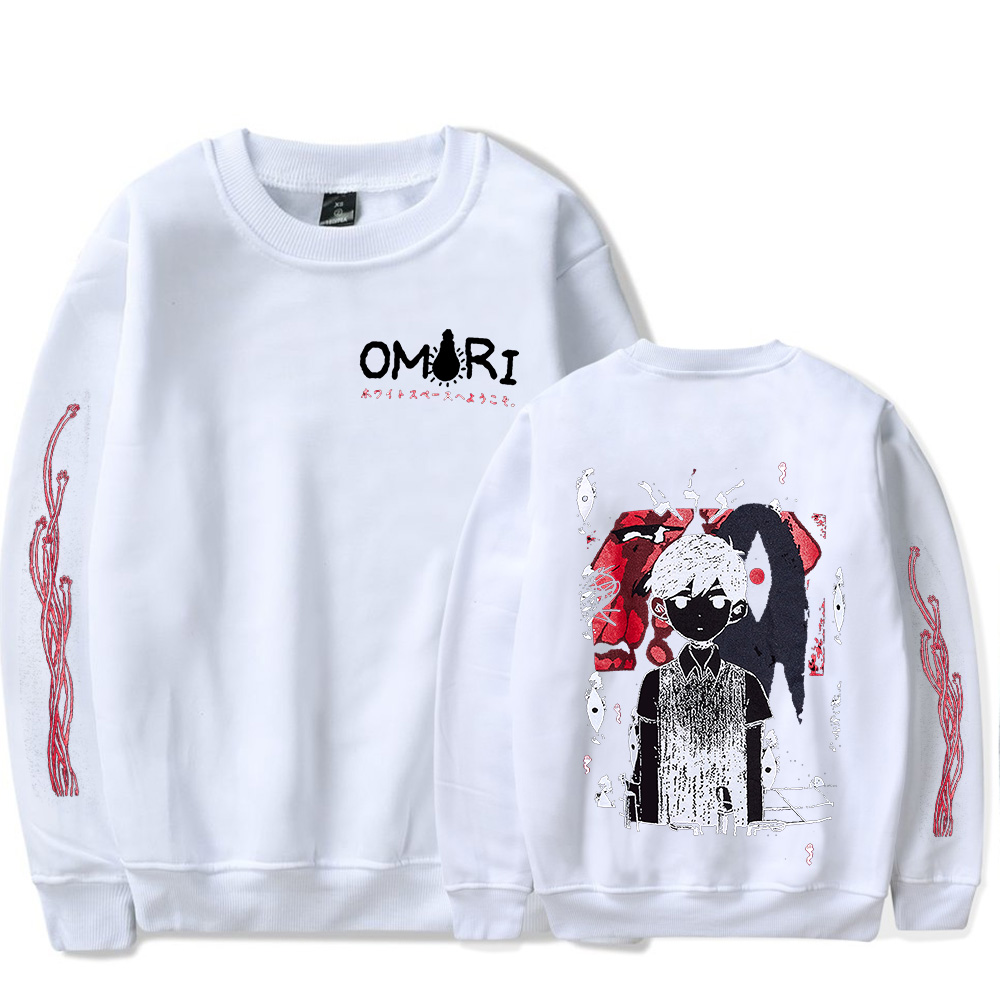 2023 Omori Red Space Crew Neck - огляд і ціна Anime Merch Hoodie
