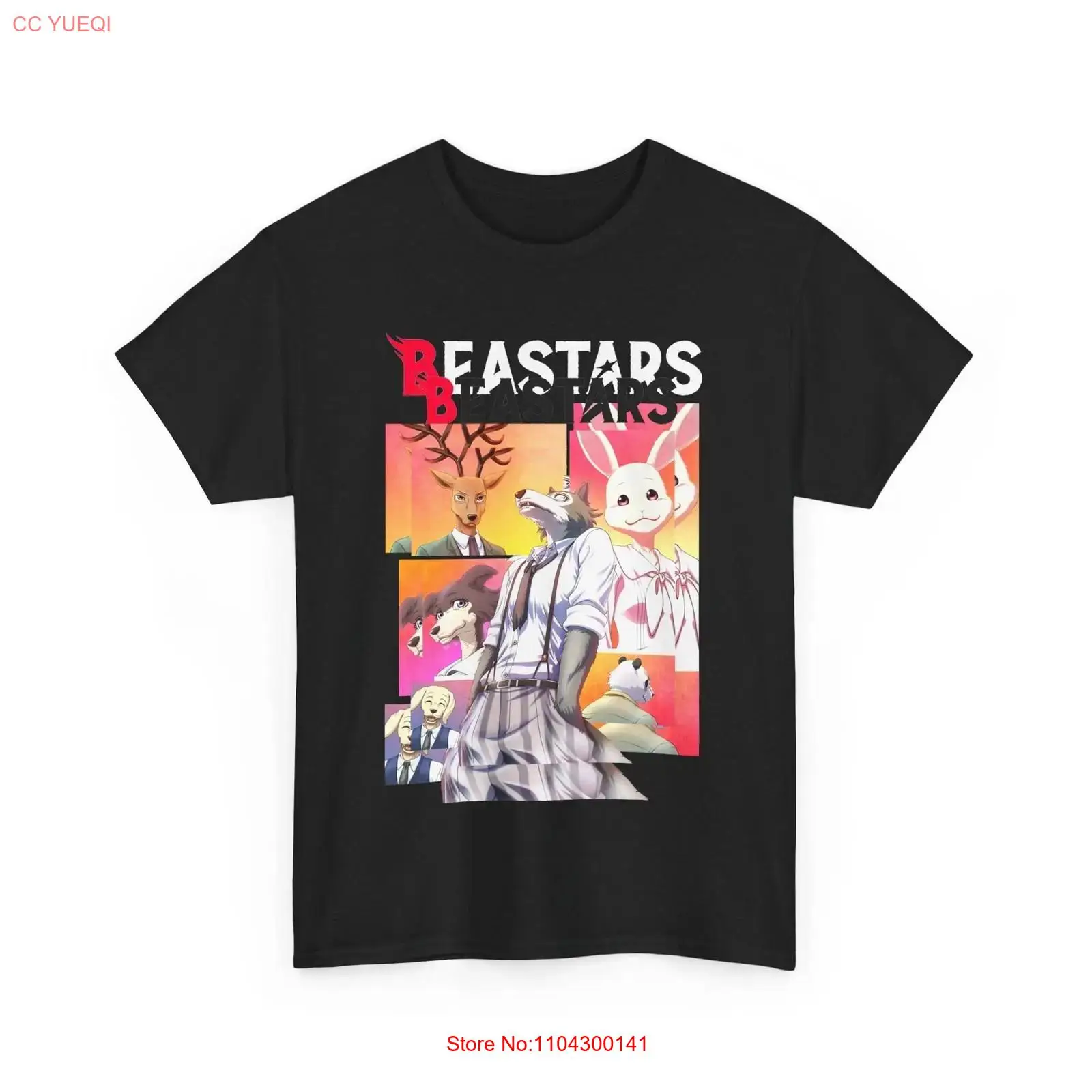 Anime Beastars Legoshi Black T - огляд і ціна Anime Merchandise Men