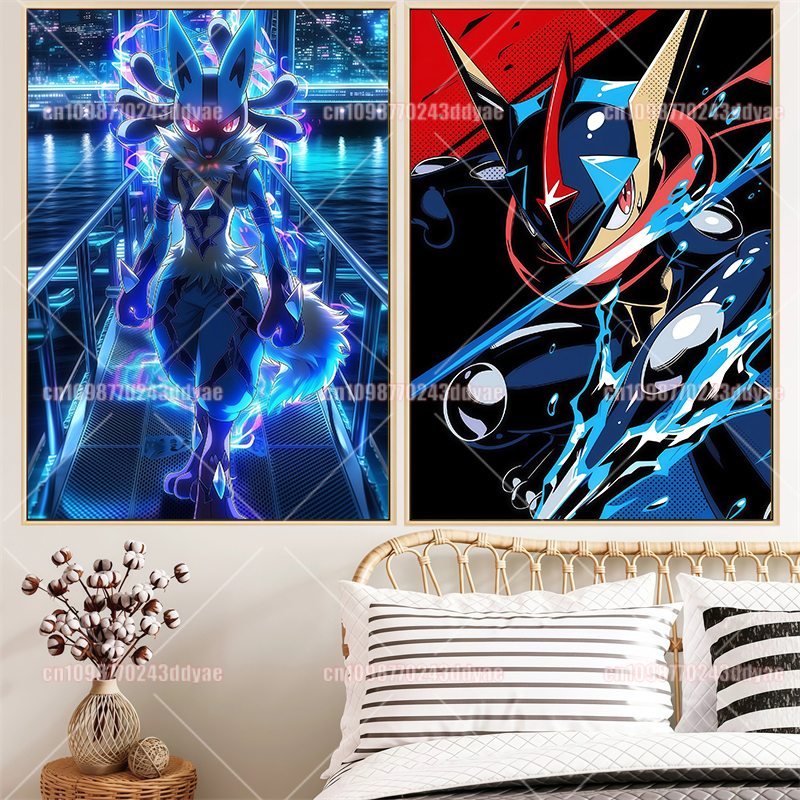 Anime Pokemon Canvas Painting  - огляд і ціна Anime Poster Print