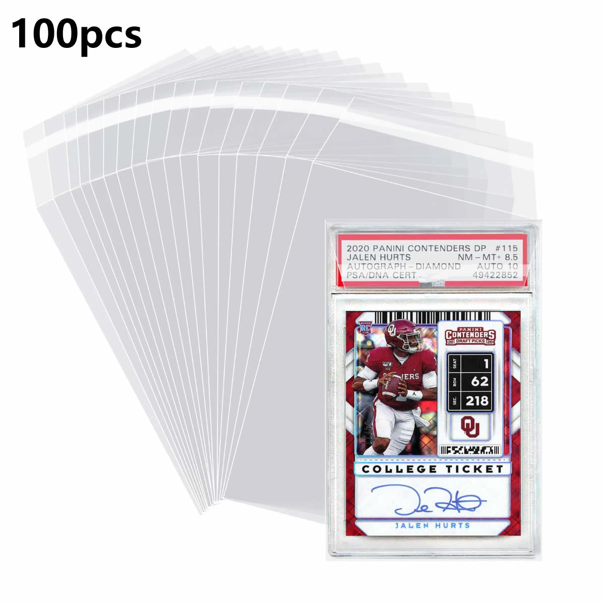 100pcs Sleeves For PSA Graded  - огляд і ціна Collector Card Sleeve