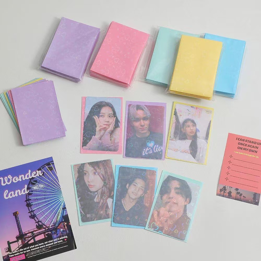61x91mm Laser Heart Card Sleev - огляд і ціна Collector Card Sleeve