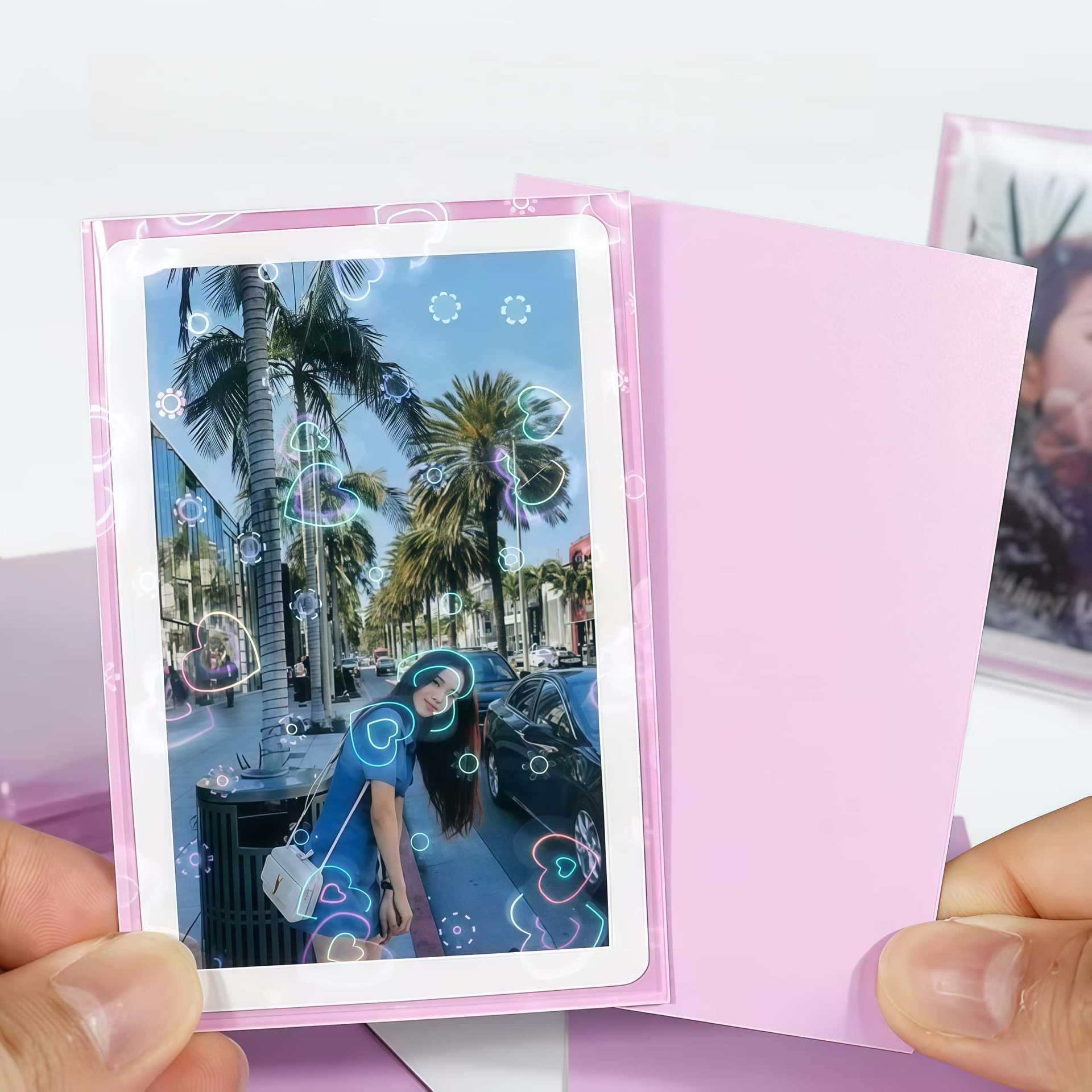 61x91mm Laser Heart Card Sleev - огляд і ціна Collector Card Sleeve