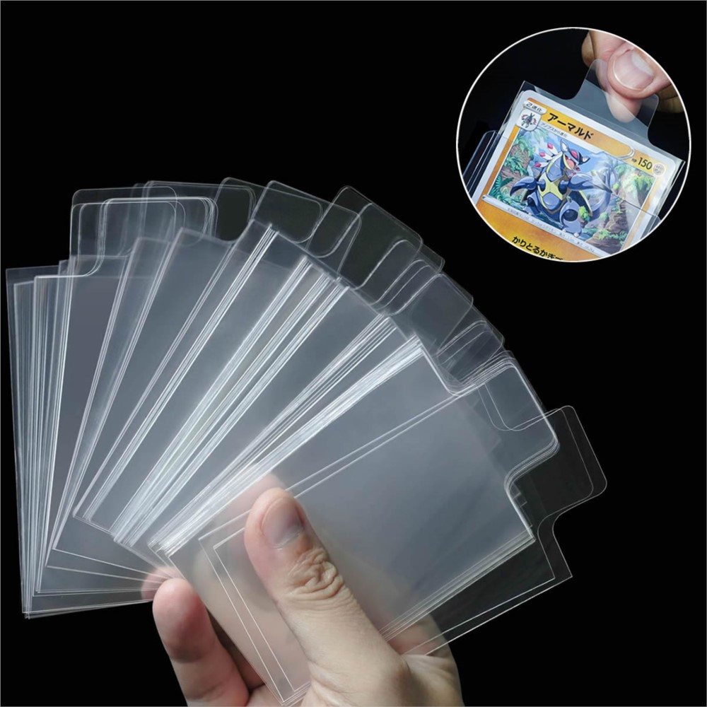 100-500Pcs Transparent Raised  - огляд і ціна Collector Card Sleeve