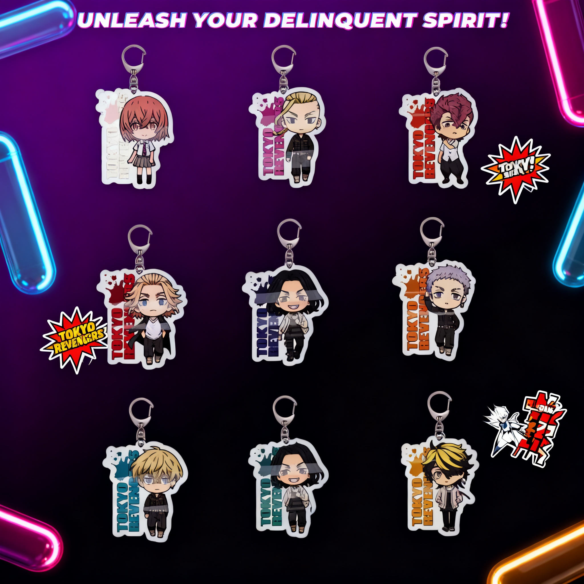 Acrylic Keychain Anime Tokyo R - огляд і ціна Anime Merchandise In Tokyo