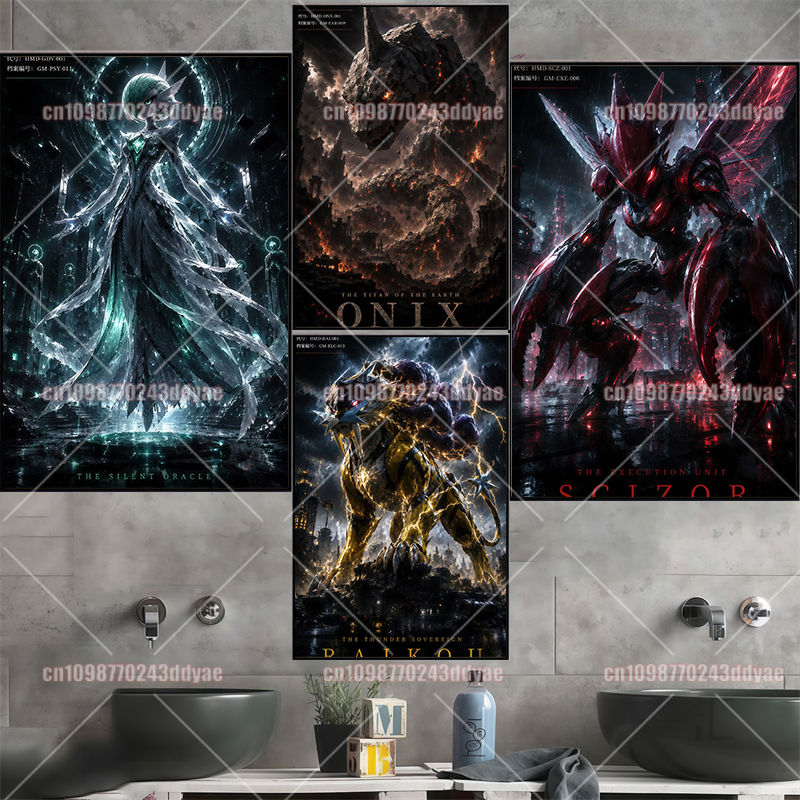 Anime Pokemon Canvas Painting  - огляд і ціна Anime Poster Print